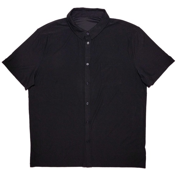 Vuori Other - VUORI Men's Bridge Short Sleeve Button Shirt V1058 Black XL